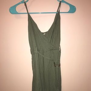 Pacsun olive green mini dress